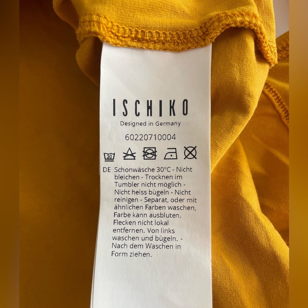 Ischiko Mustard Yellow Oversized Long Sleeve Top size 2 (8/10) - Picture 2 of 7